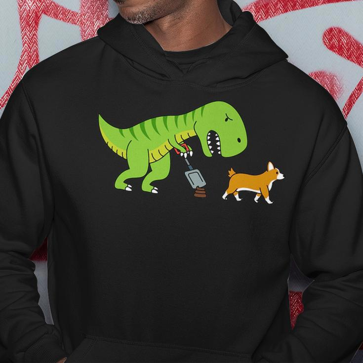 T-Rex Dinosaur Poop Corgi Dog Hoodie Unique Gifts