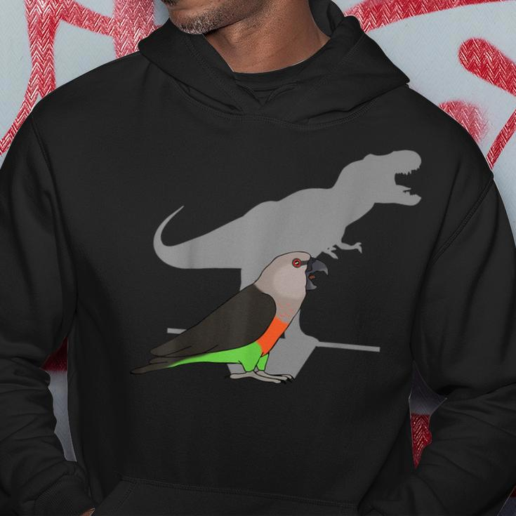 T-Rex Red-Bellied Parrot Male Dinosaur Parrot Attitude Hoodie Unique Gifts