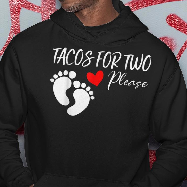 Tacos For Two Please Funny Cute Pregnancy Announcement Hoodie Unique Gifts