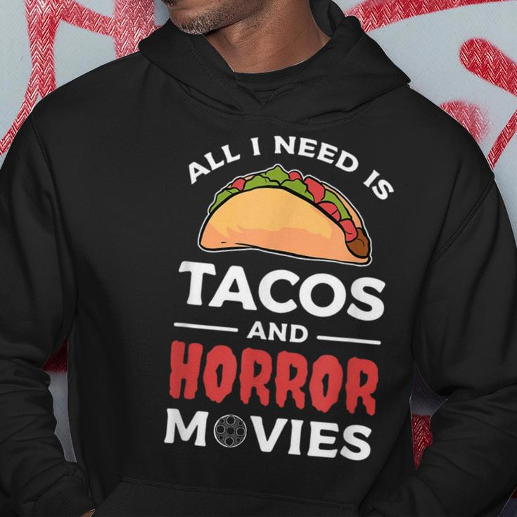 Tacos And Horror Movies Movies Hoodie Unique Gifts