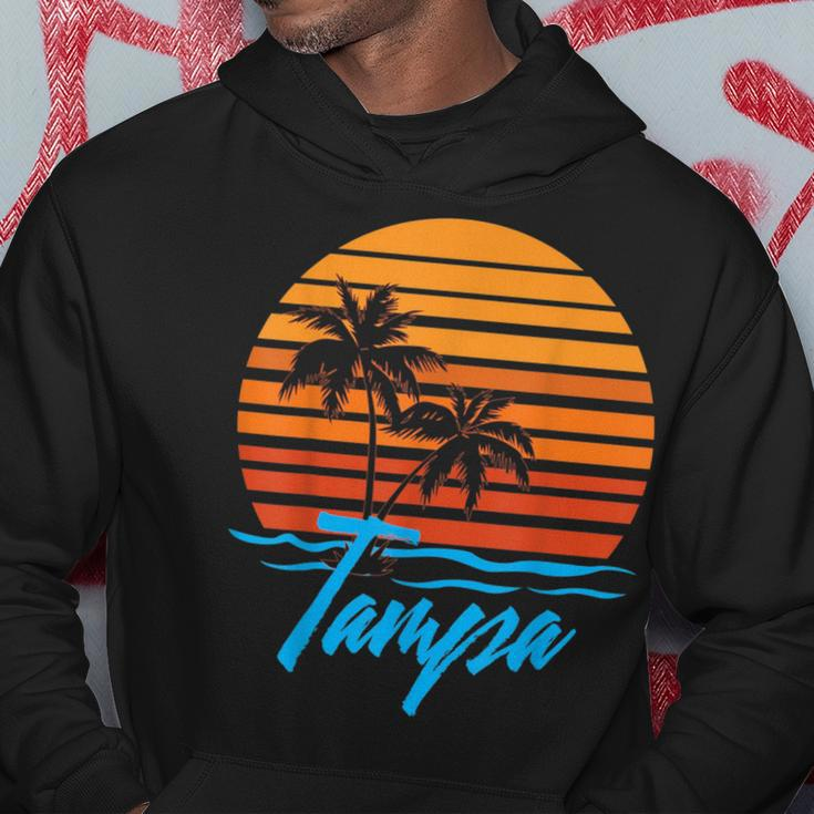 Tampa Sunset Palm Trees Beach Vacation Tourist Gifts Vacation Funny Gifts Hoodie Unique Gifts