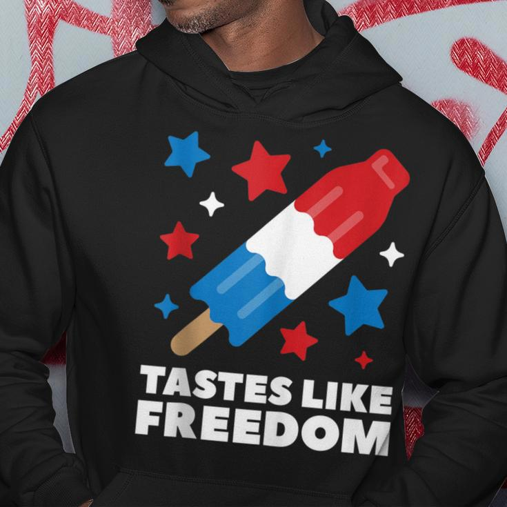 Tastes Like Freedom Icecream Ice Pop 4Th Of July Hoodie Unique Gifts