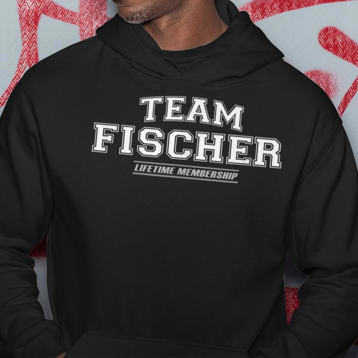 Team Fischer | Proud Family Surname Last Name Gift Hoodie Unique Gifts