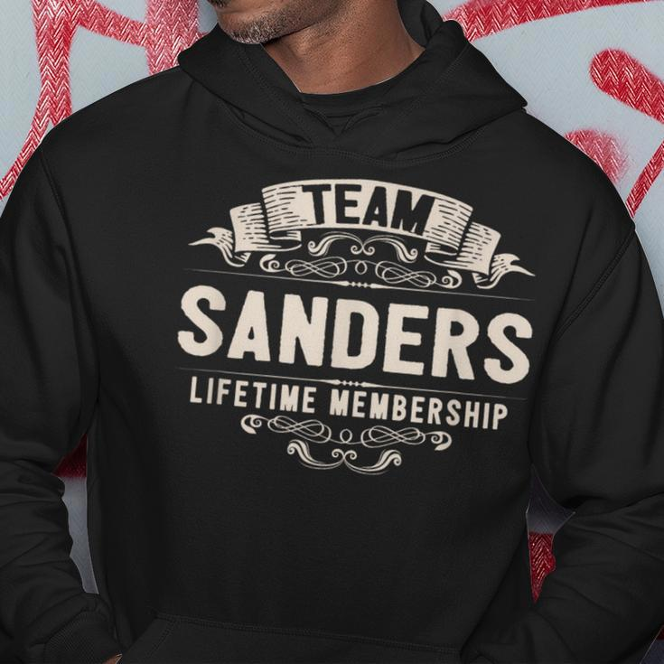 Team Sanders Lifetime Membership Retro Last Name Vintage Hoodie Unique Gifts