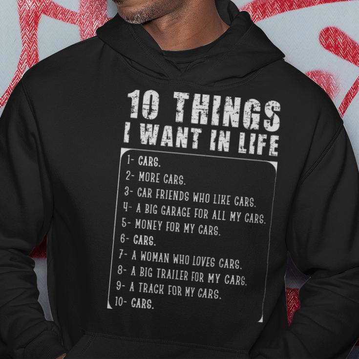 Ten Things I Want In Life Funny Gift For Car Lovers - Ten Things I Want In Life Funny Gift For Car Lovers Hoodie Unique Gifts