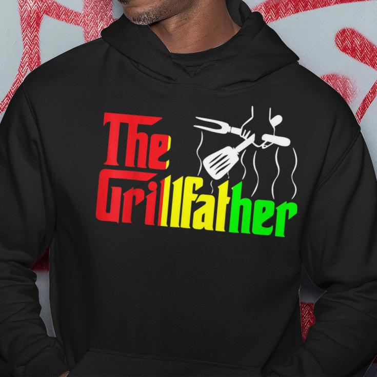 The Grill-Father Junenth Funny Bbq Chef African American Hoodie Unique Gifts