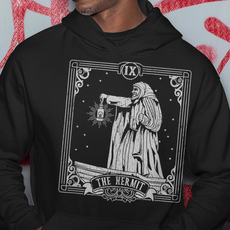 The Hermit Tarot Card Halloween Occult Vintage Tarot Funny Gifts Hoodie Unique Gifts