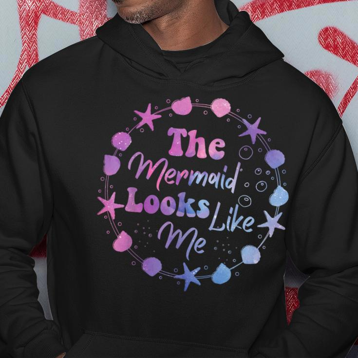 The Mermaid Looks Like Me Kids Funny Quote Design Hoodie Unique Gifts