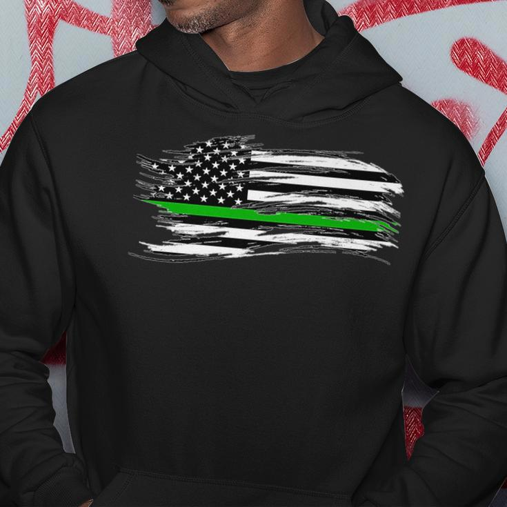 The Thin Green Line Federal Agents Game Wardens Pride Honor Hoodie Unique Gifts