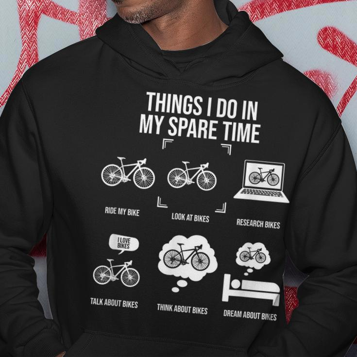 Things I Do In My Spare Time Bicycle Cycling Lover Cycling Funny Gifts Hoodie Unique Gifts