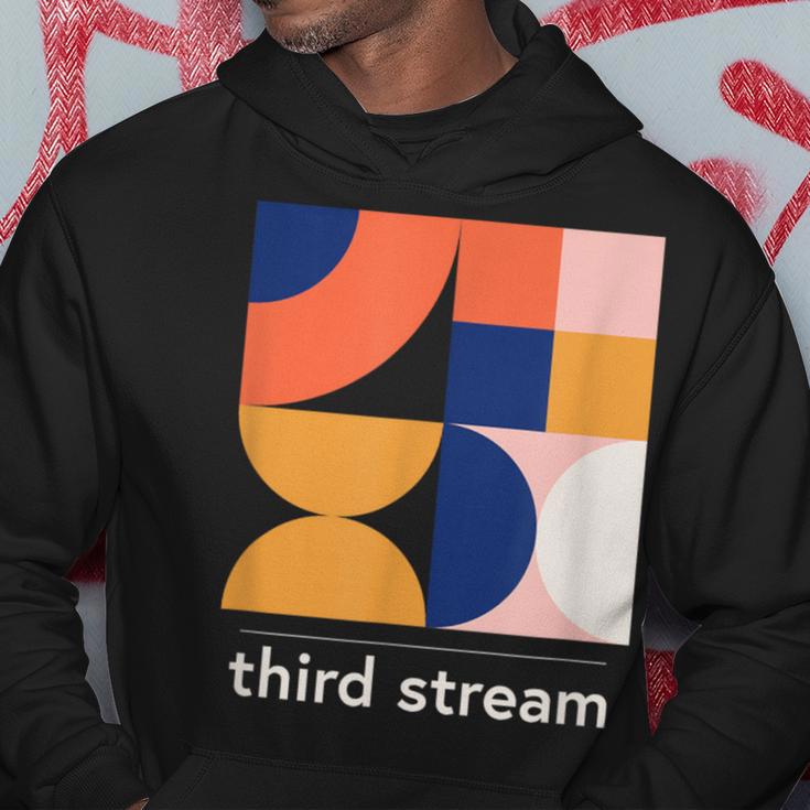 Third Stream Third Stream Vintage Jazz Music Band Minimal Hoodie | Mazezy
