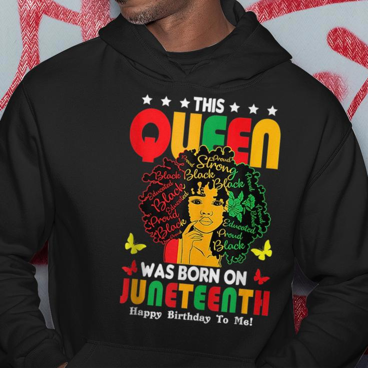 This Black Queen Was Born On Junenth June Birthday Gifts Hoodie Unique Gifts