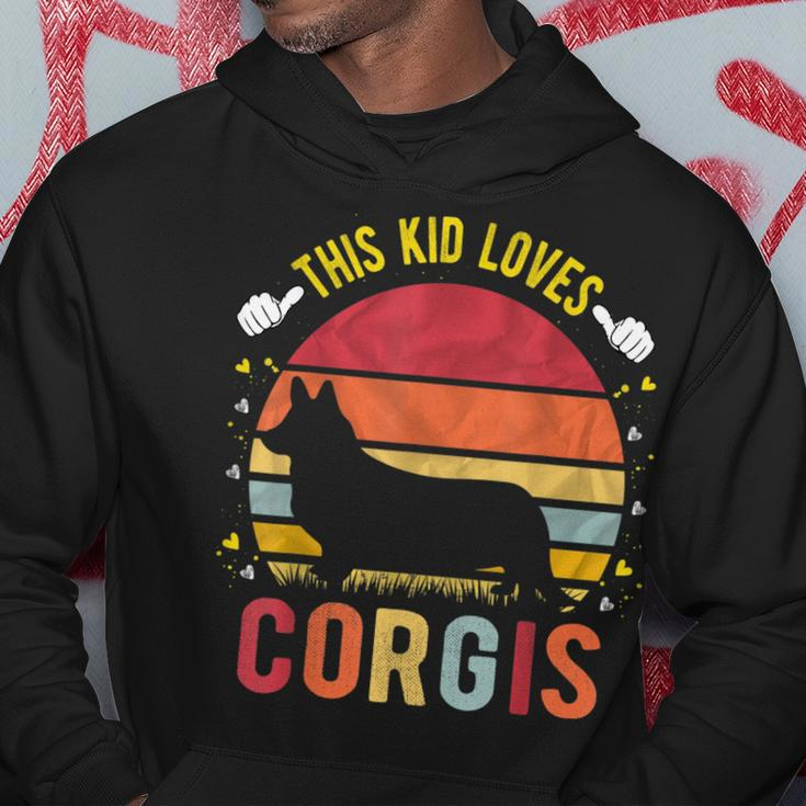 This Kid Loves Corgis Boys And Girls Corgi Gift Hoodie Unique Gifts