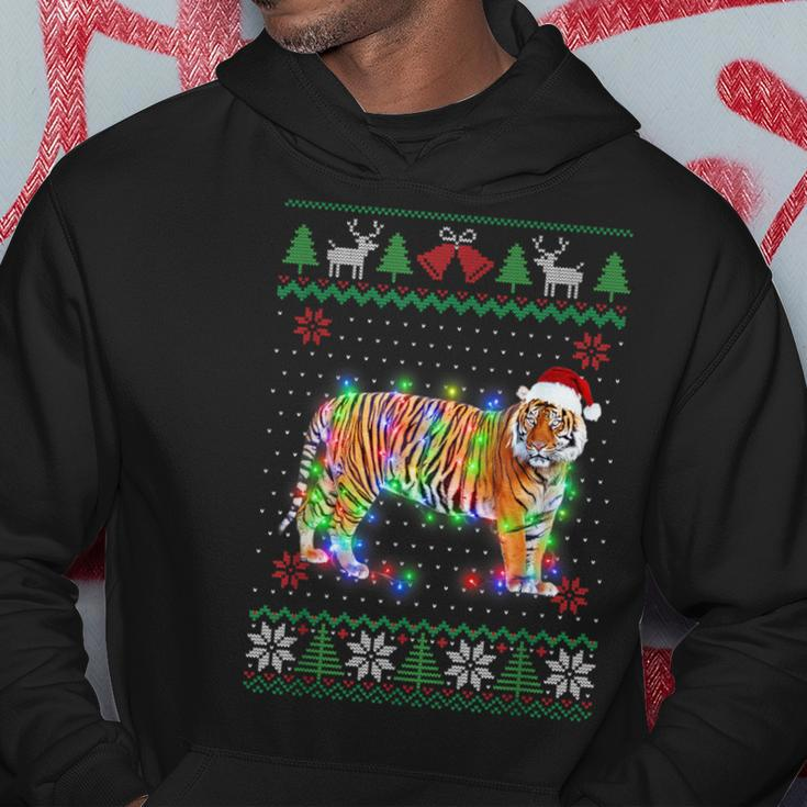 Tiger Animal Ugly Sweater Christmas Puppy Animal Lover Hoodie Unique Gifts