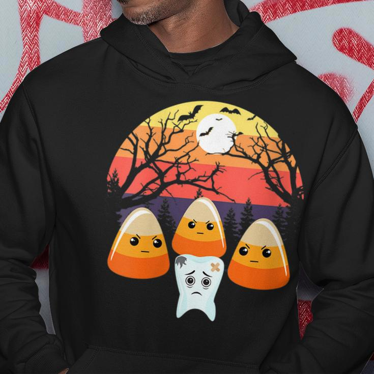 Tooth Decay Candy Corn Halloween Spooky Trick Or Treat Th Hoodie Unique Gifts