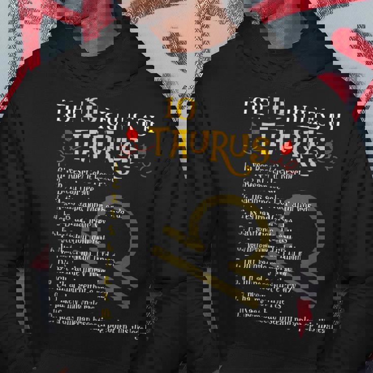 Top 10 Rules Of Taurus Zodiac Birthday Hoodie Unique Gifts Top 10 Rules Of Taurus Zodiac Birthday Hoodie Unique Gifts