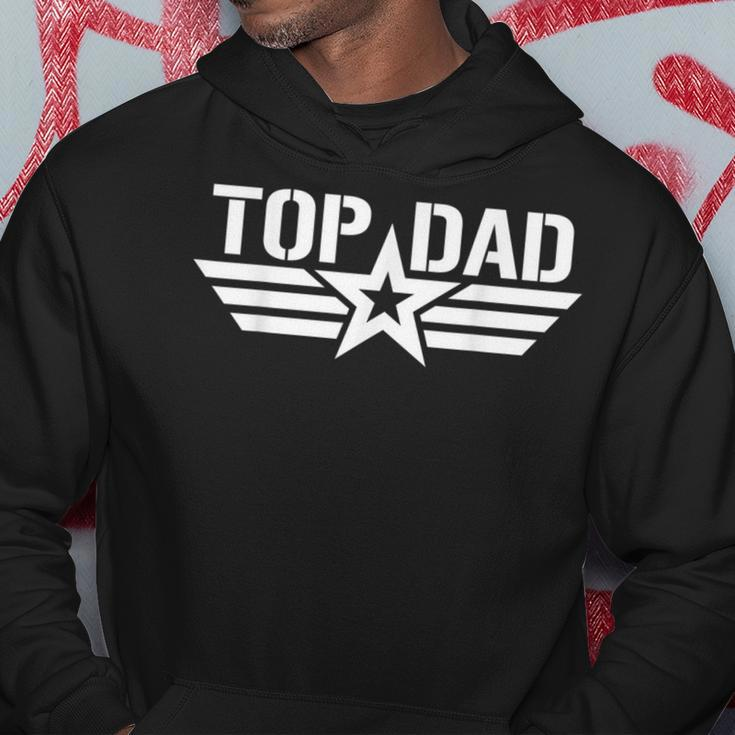 Top Dad Gifts Fathers Day For Daddy Dad Retro Patriotic Hoodie Funny Gifts