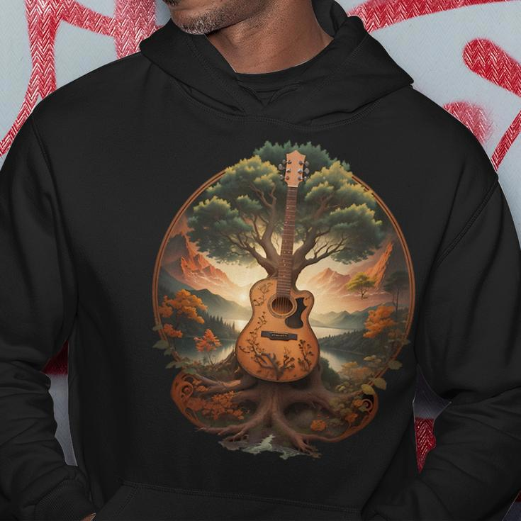 Tree Of Life Acoustic Guitar By The Lake Hoodie Unique Gifts