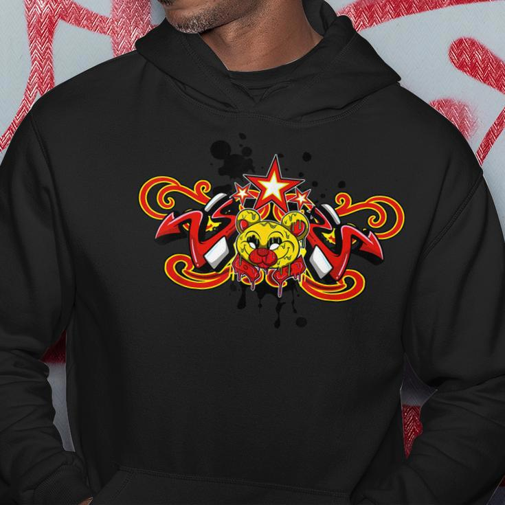 Trippy Melting Bear Anime Hoodie Unique Gifts