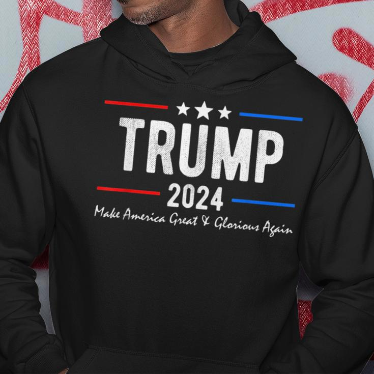 Trump 2024 Make America Great And Glorious Again Hoodie Funny Gifts