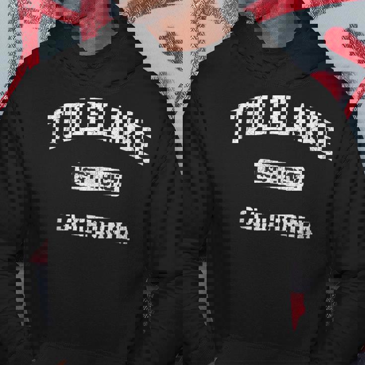 Tulelake California Ca Vintage State Athletic Style Hoodie Unique Gifts