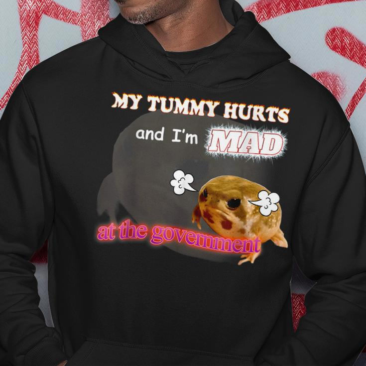 My Tummy Hurts And I'm Mad At The Government Meme Hoodie Unique Gifts