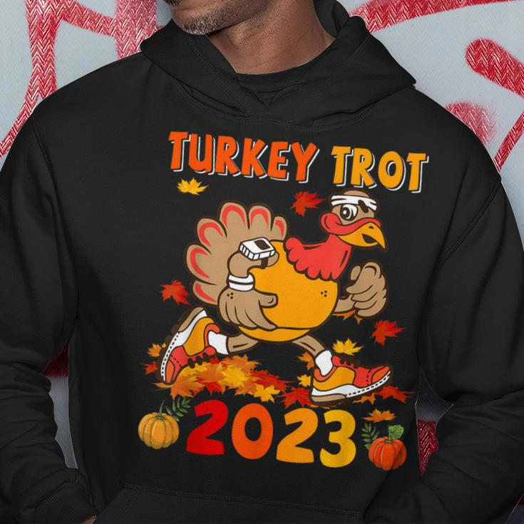Turkey Trot 2023 Thanksgiving Turkey Running Runner Autumn Hoodie Personalized Gifts