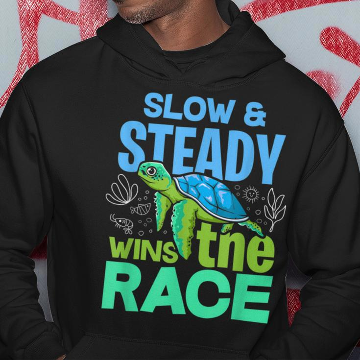 Turtle Lover Slow And Steady Wins The Race Hoodie Unique Gifts