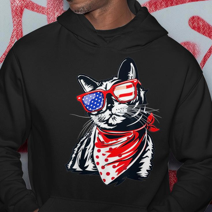 Tuxedo Cat 4Th Of July Patriotic Gift Adults Kids Hoodie Unique Gifts