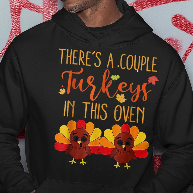 Twin Pregnancy Announcement Baby Reveal Thanksgiving 2022 Hoodie Unique Gifts