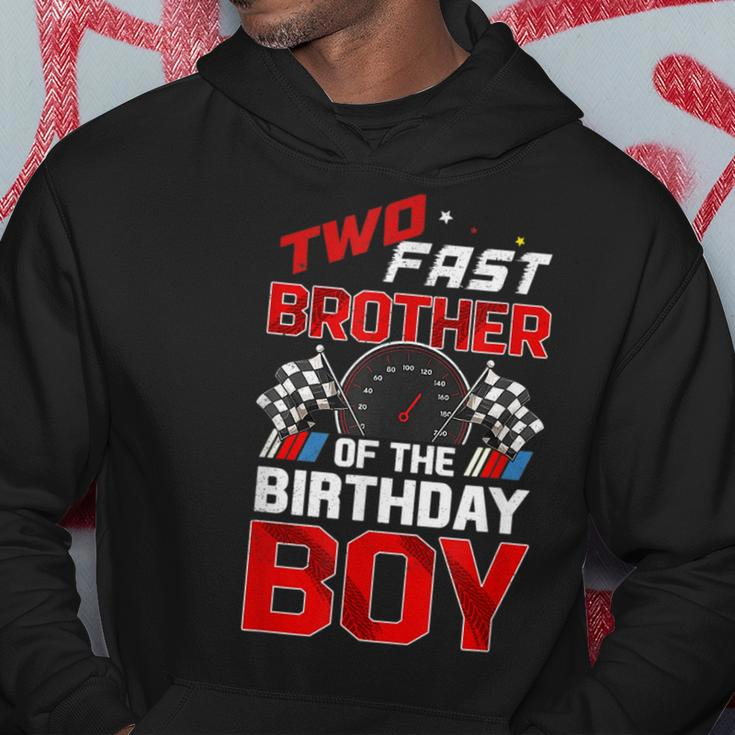 Two Fast Birthday Decorations Brother Of The Birthday Boy Hoodie Unique Gifts