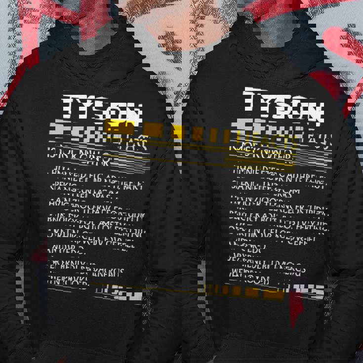 Tyson Name Gift Tyson Facts V3 Hoodie Funny Gifts