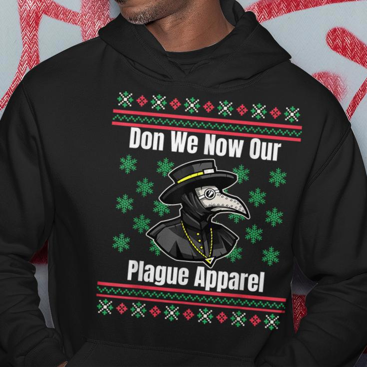 Ugly Christmas Sweater Style Plague Doctor Hoodie Unique Gifts