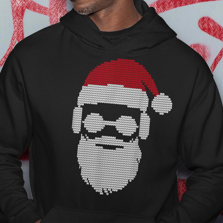 Ugly Christmas Xmas Sweater Cool Hipster Santa Claus Present Hoodie Unique Gifts