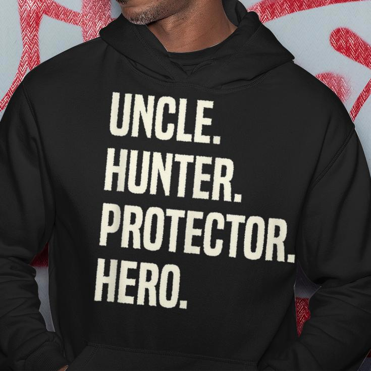 Uncle Hunter Protector Hero Uncle Profession Superhero Hoodie Unique Gifts