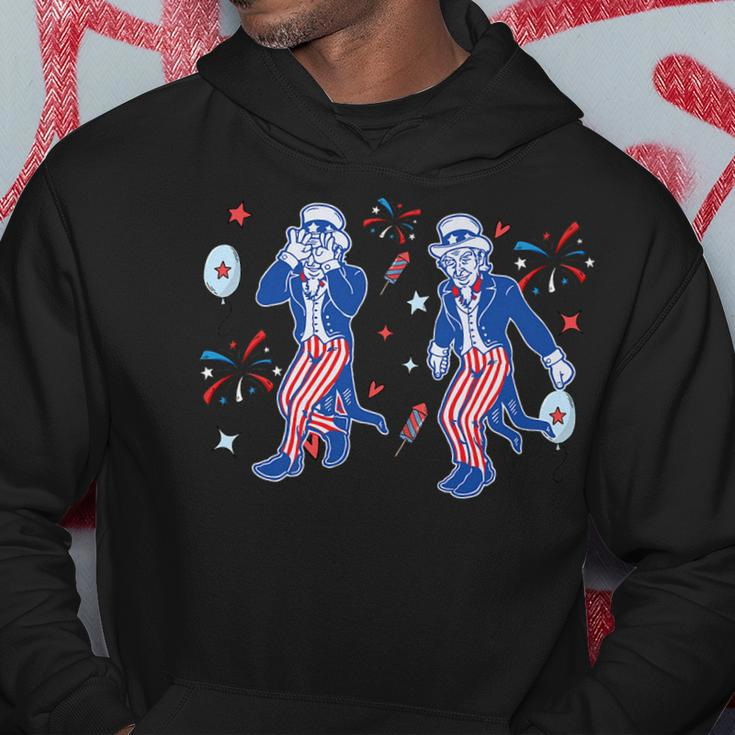 Uncle Sam Griddy 4Th Of July Independence Day Firework Hoodie Unique Gifts
