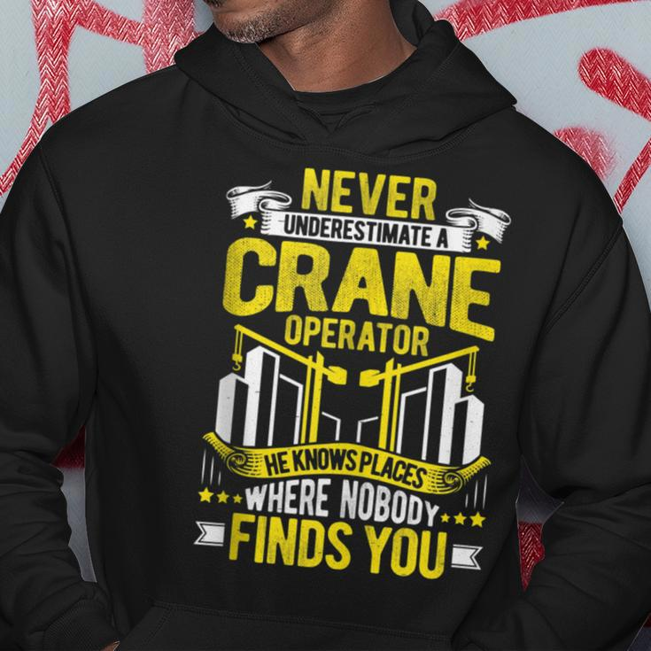 Never Underestimate A Crane Operator Hoodie Unique Gifts