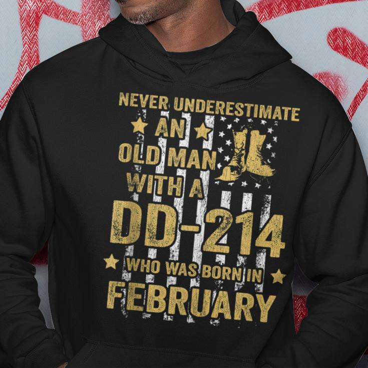 Never Underestimate An Old Man With A Dd-214 February Hoodie Funny Gifts