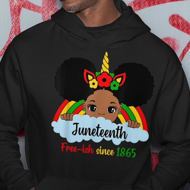 Unicorn Girl Junenth Freeish Since 1865 Kids Toddlers Hoodie Unique Gifts