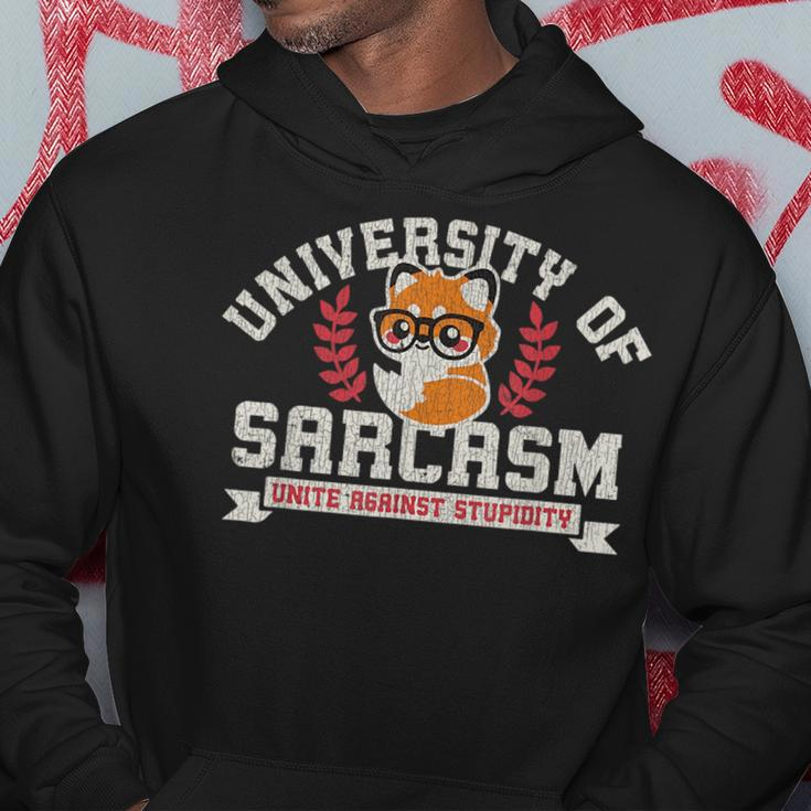 University Of Sarcasm United Against Stupidity Vintage Hoodie Unique Gifts