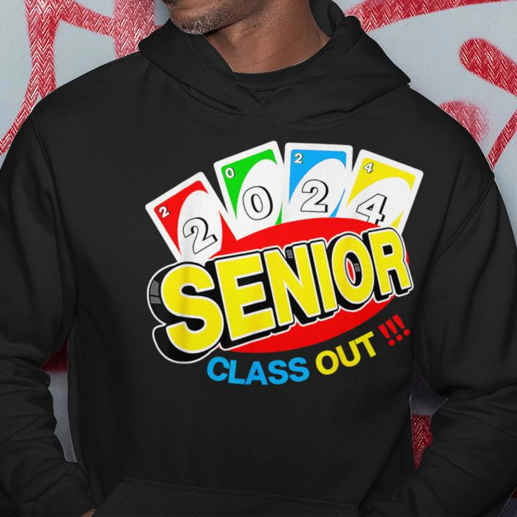 Uno Out Senior 2024 Graduation Class Of 2024 Uno Lover Hoodie Unique Gifts
