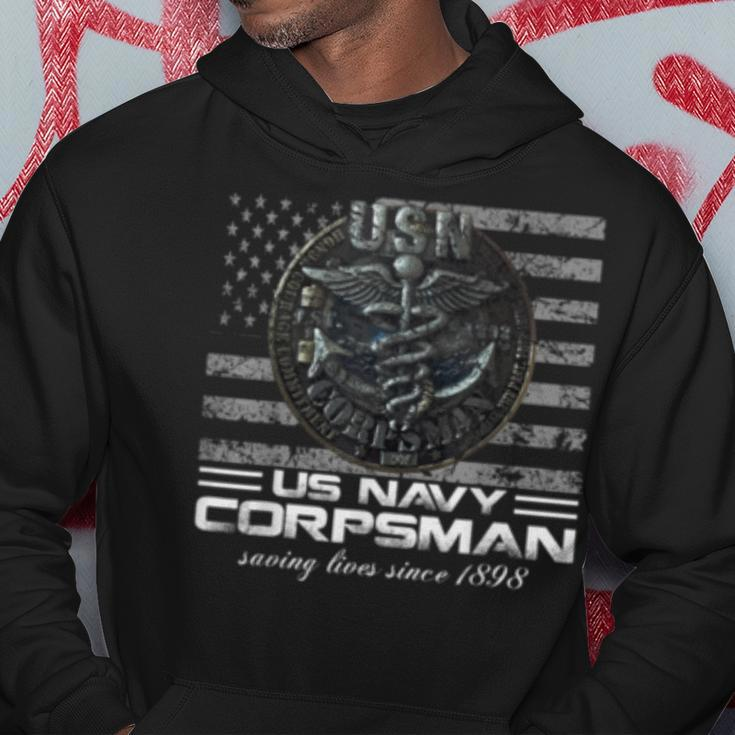Us Navy Corpsman Navy Veteran Gift Ideas Hoodie Unique Gifts