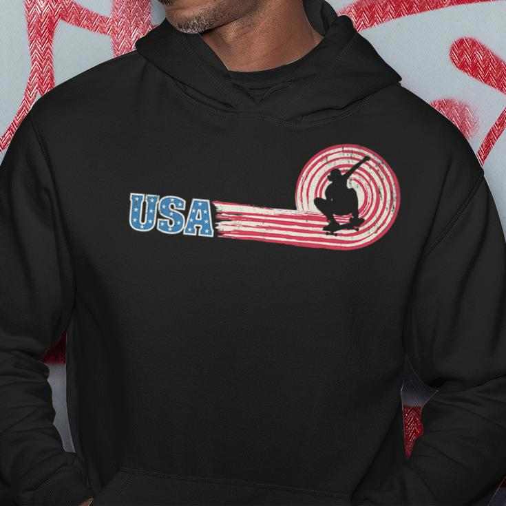 Usa American Skateboarding Team 2021 Skater American Flag Skateboarding Funny Gifts Hoodie Unique Gifts