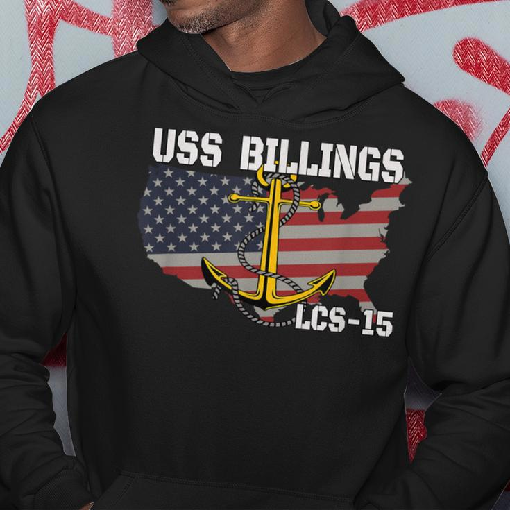 Uss Billings Lcs-15 Littoral Combat Ship Veterans Day Father Hoodie Unique Gifts