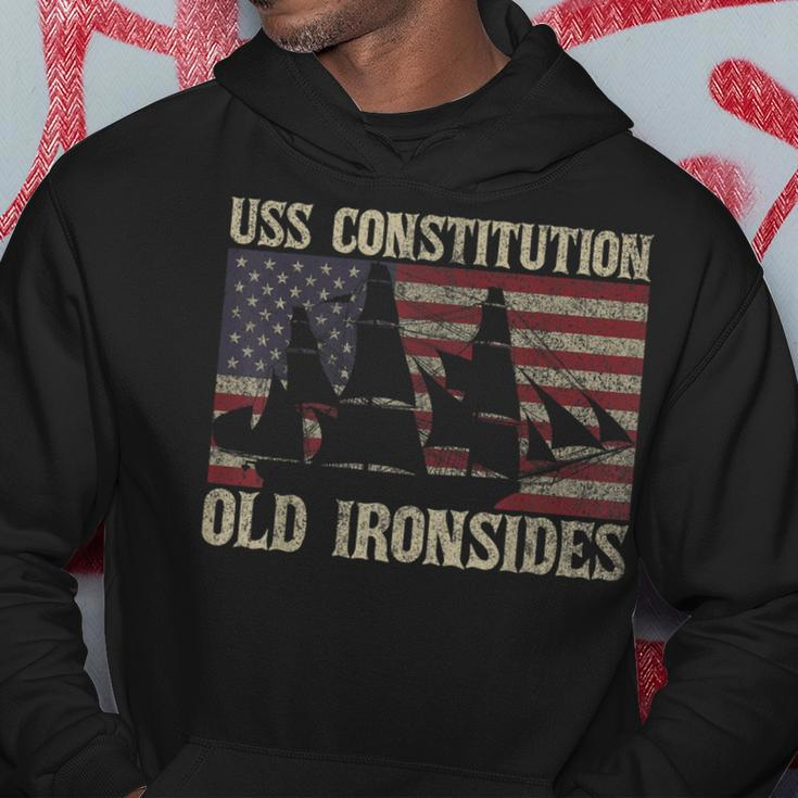 Uss Constitution Old Ironsides Frigate Usa American Gift Hoodie Unique Gifts