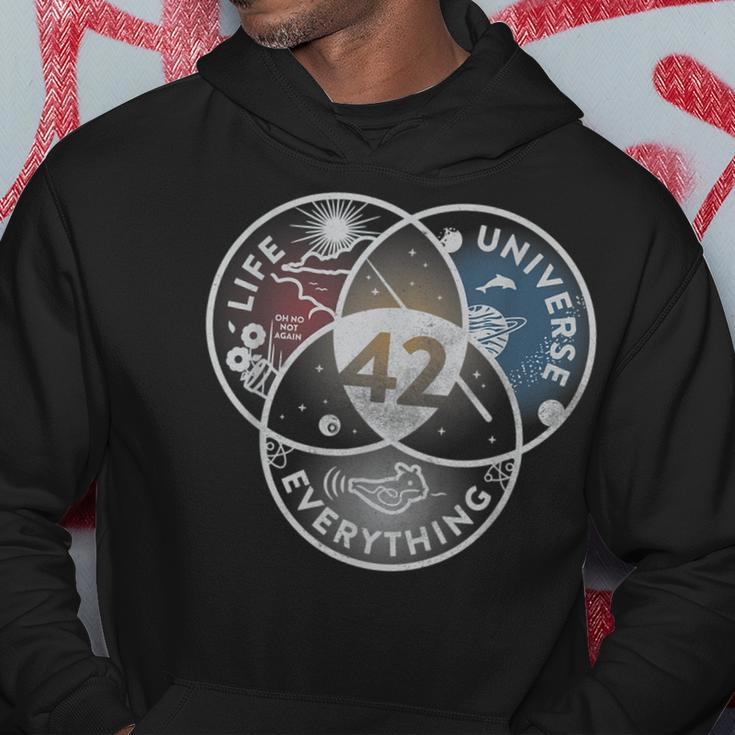 Venn Diagram Life The Universe And Everything - 42 Life Hoodie Unique Gifts