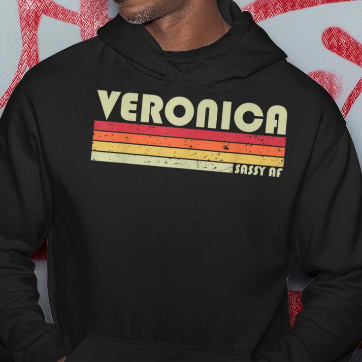 Veronica Gift Name Personalized Retro Vintage 80S Birthday Hoodie Unique Gifts