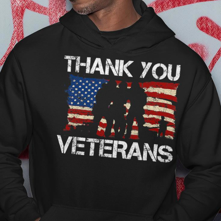 Veteran Vets Thank You Veterans American Flag Combat Boots Veteran Day 2 Veterans Hoodie Unique Gifts