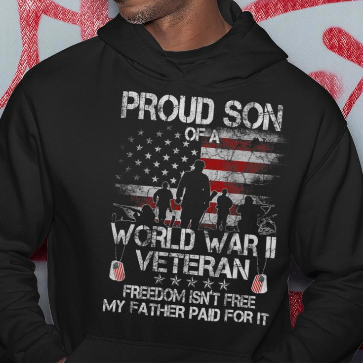 Veteran Vets Ww 2 Military Shirt Proud Son Of A Wwii Veterans Hoodie Unique Gifts