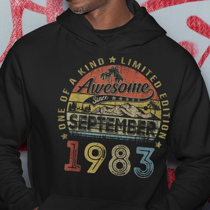 Vintage 40Th Birthday Legend Since September 1983 For Hoodie Funny Gifts